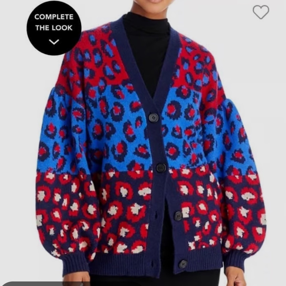 Farm Rio Leopard Print Sweater - Picture 7 of 7
